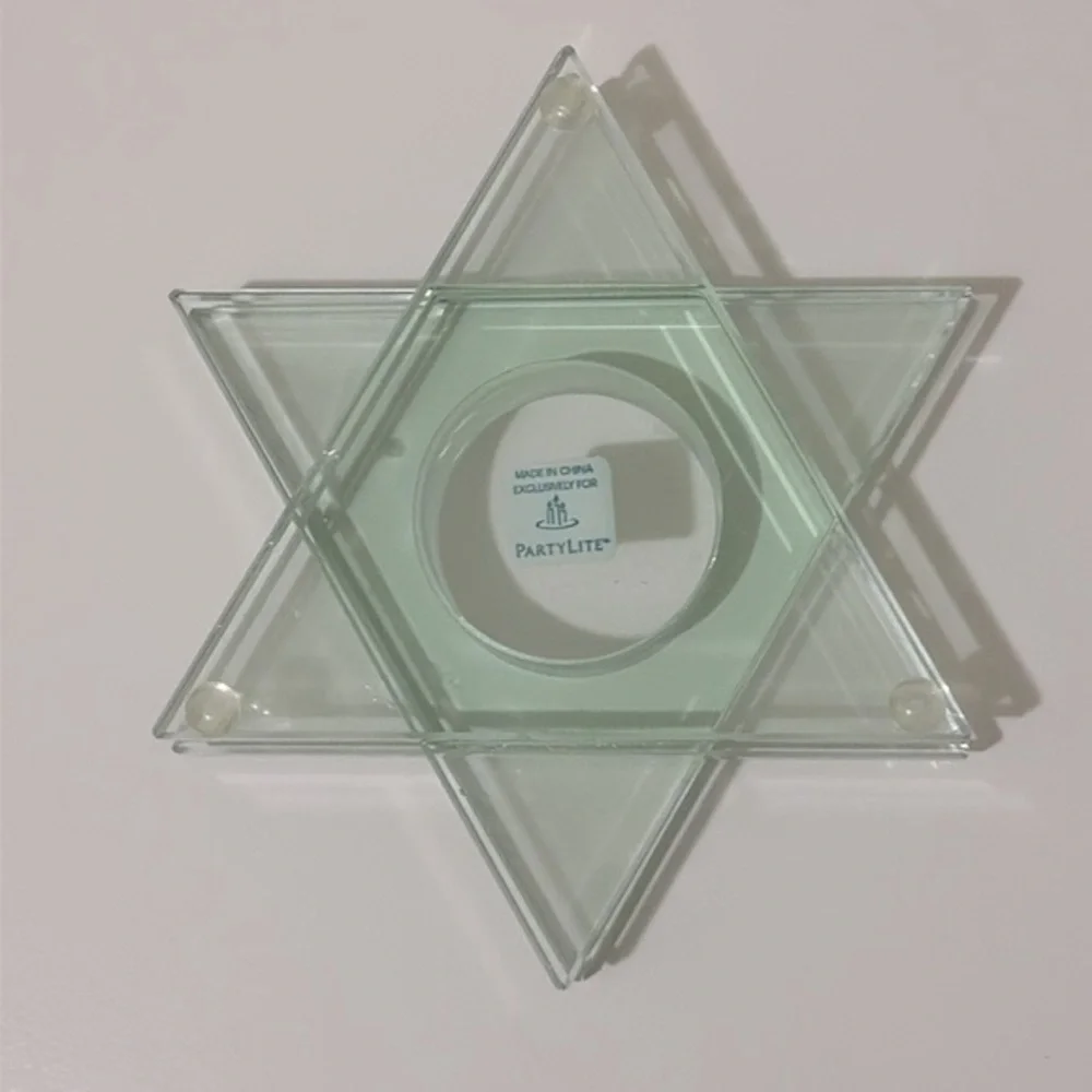 PartyLite Stratus Star Glass Tealight Holder - Picture 3 of 10